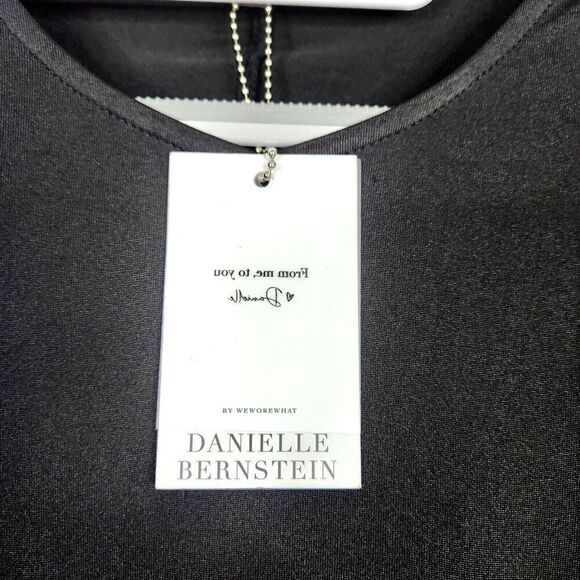 WEWOREWHAT‎ Dress Womens Small Black Ruched O-Ring Long Sleeve Mini Dress NWT - Picture 8 of 13